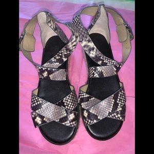MICHAEL Michael Kors Darby Snake Embosses Sandals